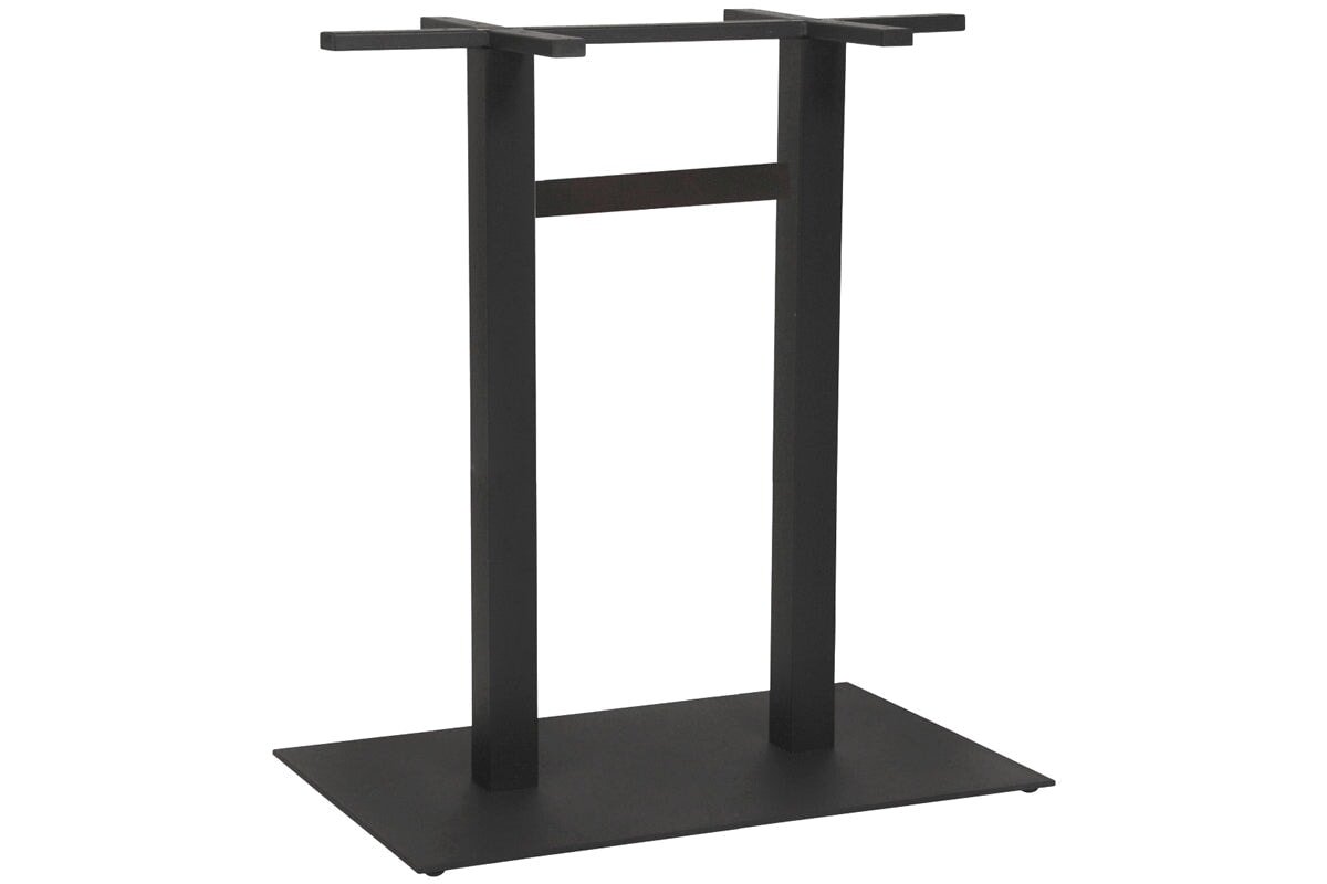 Ez Hospitality Sapphire Tall Bar Square Table Double Base - Black Frame [1200L x 800W] EZ Hospitality none 
