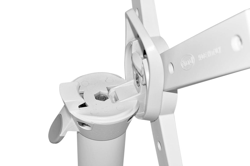 EZ Hospitality Scudo Folding Table Base with Handle - Round [600 mm]-dark oak  