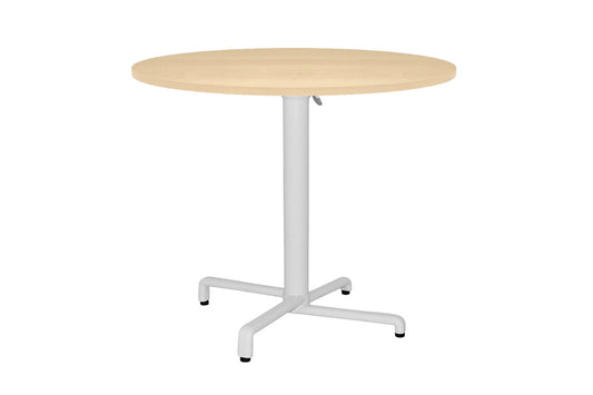 Ez Hospitality Scudo Folding Table Base with Handle - Round [600 mm] EZ Hospitality white base colour maple 