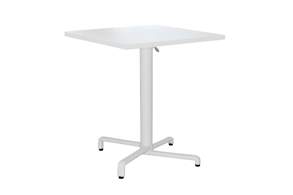 EZ Hospitality Scudo Folding Table Base with Handle - Square [700L x 700W]-white  
