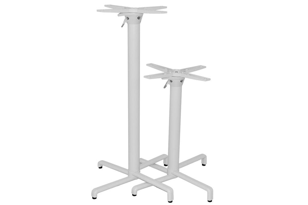 EZ Hospitality Scudo Folding Table Base with Handle - Square [700L x 700W]-dark oak  