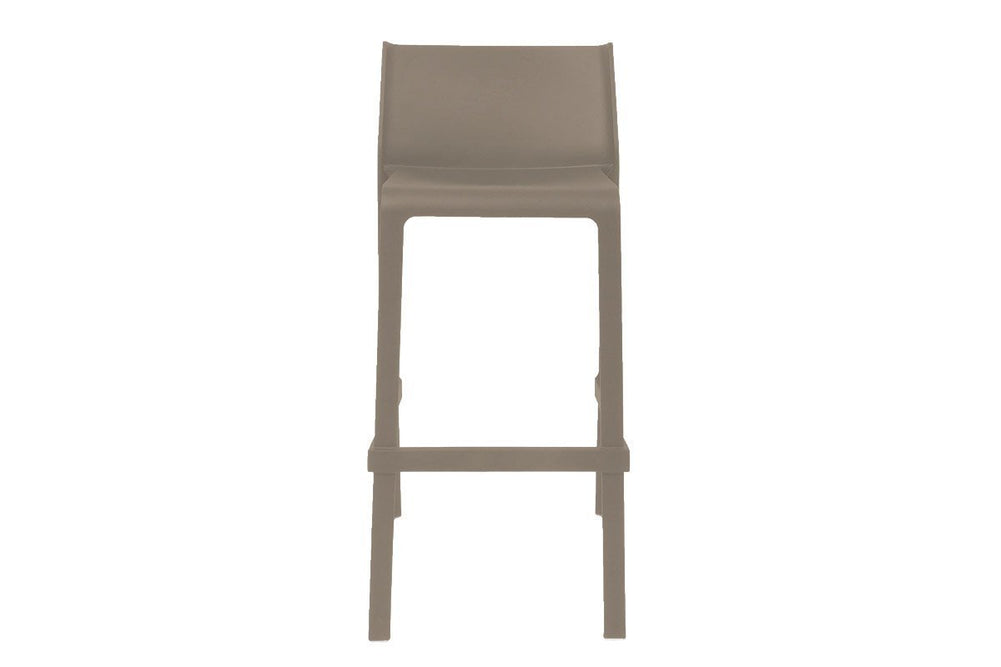 EZ Hospitality Trill Outdoor Bar and Cafe Stool - 760mm Seat Height [955H x 500W]-taupe  