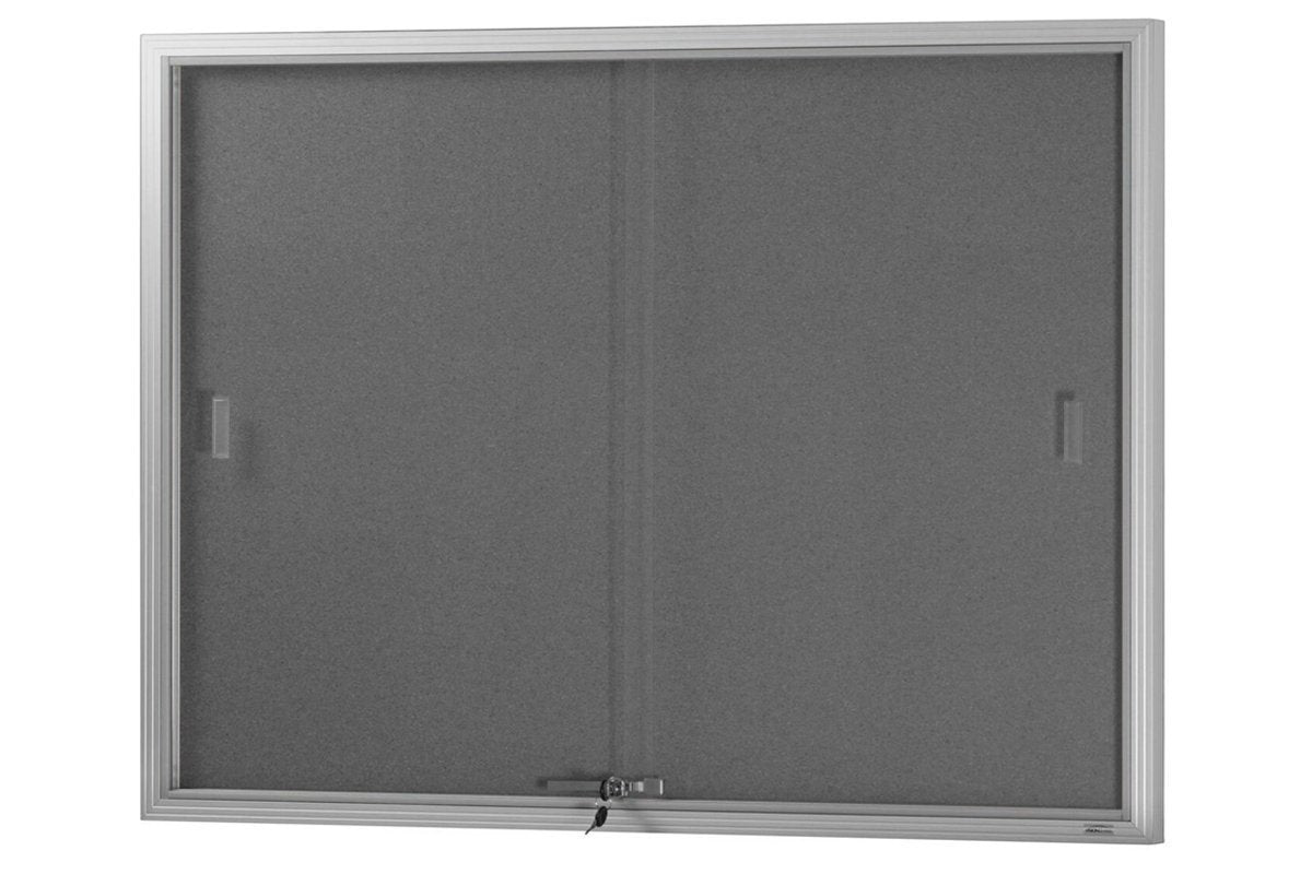 Felt Notice Board Sliding Glass Door Silver Frame Jasonl 1220 x 915 