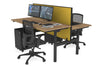 Flexi Premium Height Adjustable 2 Person H-Bench Workstation - Black Frame [1800L x 700W] - Thumbnail 54 
