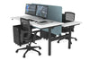 Flexi Premium Height Adjustable 2 Person H-Bench Workstation - Black Frame [1800L x 700W] - Thumbnail 10 