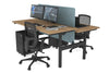 Flexi Premium Height Adjustable 2 Person H-Bench Workstation - Black Frame [1800L x 700W] - Thumbnail 50 