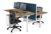 Flexi Premium Height Adjustable 2 Person H-Bench Workstation - White Frame [1200L x 800W with Cable Scallop] - Thumbnail 57 