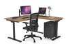 Flexi Premium Height Adjustable Corner Workstation [1400L x 1550W with Cable Scallop] - Thumbnail 12 