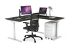 Flexi Premium Height Adjustable Corner Workstation [1400L x 1700W] - Thumbnail 7 
