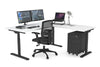 Flexi Premium Height Adjustable Corner Workstation [1600L x 1450W] - Thumbnail 8 