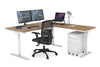 Flexi Premium Height Adjustable Corner Workstation [1600L x 1450W] - Thumbnail 6 