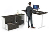 Flexi Premium Height Adjustable Desk Executive Setting [1800L x 800W with cable scallop] - Thumbnail 24 