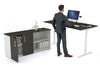 Flexi Premium Height Adjustable Desk Executive Setting [1800L x 800W with cable scallop] - Thumbnail 22 