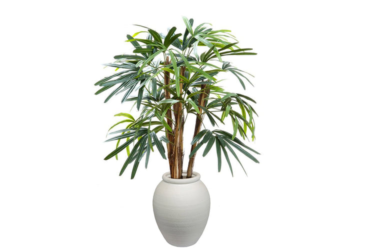 Flora Artificial Raphis Palm with 236 Leaves 1000mm Flora arc pot small 