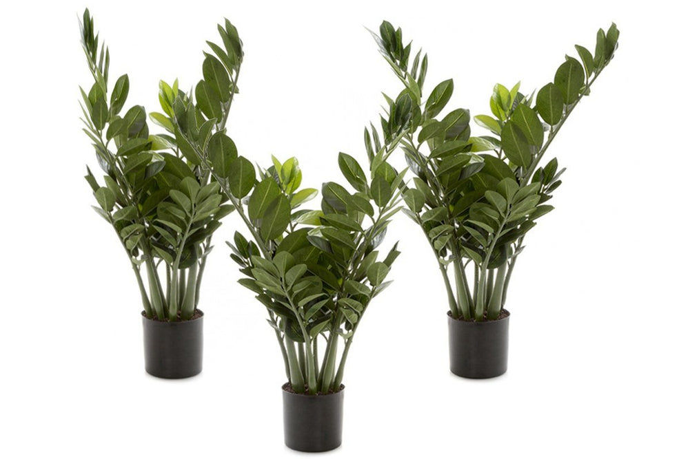 Flora Smargago Potted Plant Group of 10 Branches with 160 Leaves 660mm H - Set of 3-smargago potted plant  