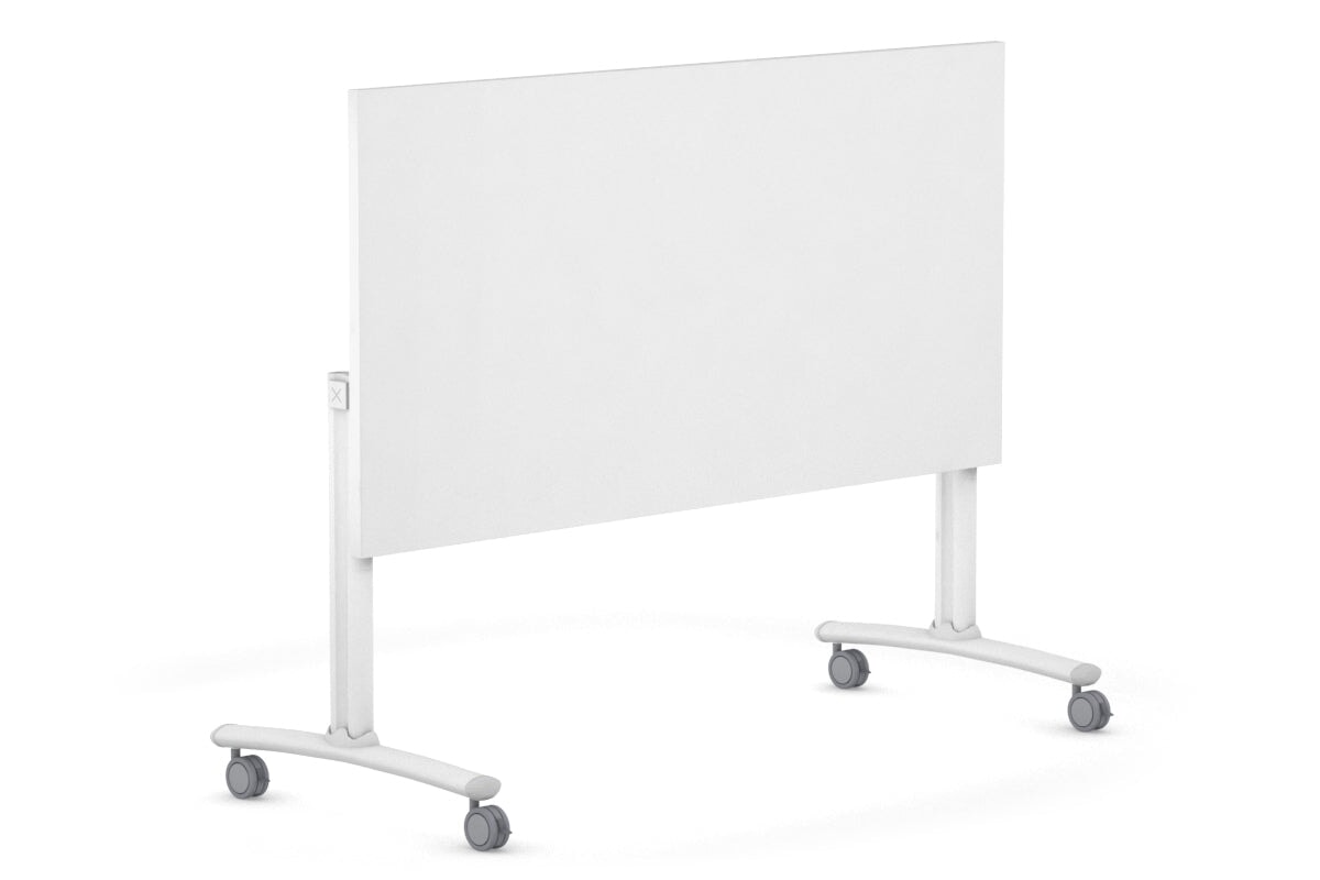 Folding / Flip Top Mobile Meeting Room Table with Wheels Legs Domino [1200L x 800W] Jasonl 