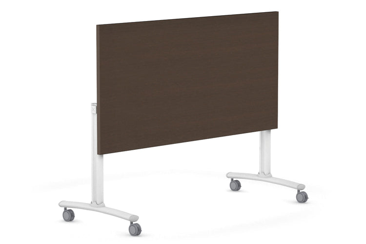 Folding / Flip Top Mobile Meeting Room Table with Wheels Legs Domino [1400L x 700W] Jasonl 