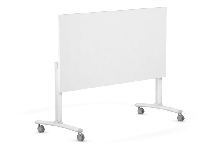 Folding / Flip Top Mobile Meeting Room Table with Wheels Legs Domino [1400L x 700W] Jasonl 