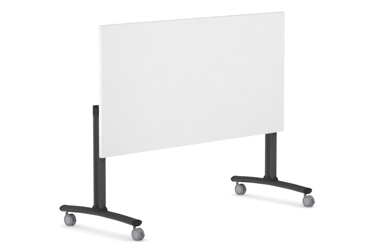 Folding / Flip Top Mobile Meeting Room Table with Wheels Legs Domino [1400L x 800W] Jasonl 