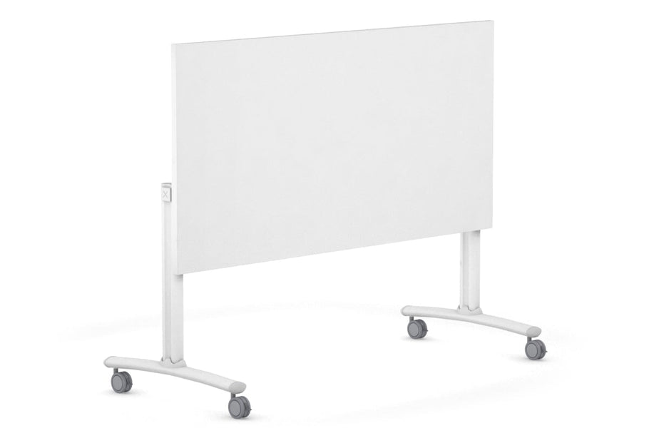 Environmental image of Folding / Flip Top Mobile Meeting Room Table with Wheel Legs Domino [1400L x 800W]