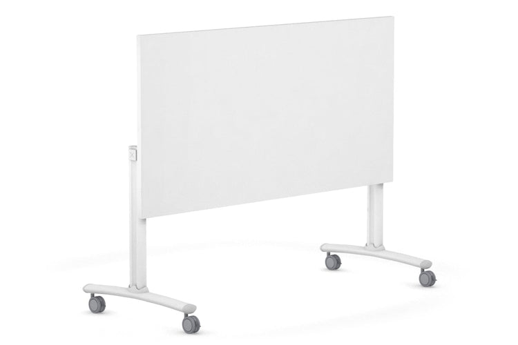 Folding / Flip Top Mobile Meeting Room Table with Wheels Legs Domino [1400L x 800W] Jasonl 