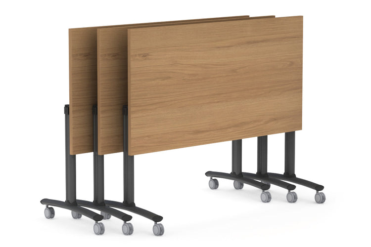 Folding / Flip Top Mobile Meeting Room Table with Wheels Legs Domino [1600L x 700W] Jasonl 