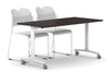 Folding / Flip Top Mobile Meeting Room Table with Wheel Legs Domino [1800L x 800W] - Thumbnail 28 