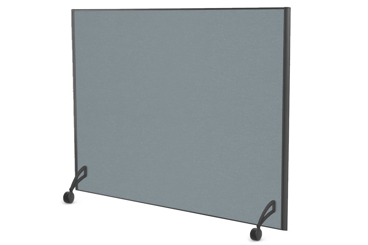 Freestanding Office Partition Screen Fabric Black Frame [1200H x 1200W] Jasonl cool grey pair of mobile legs with castors 