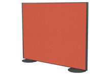  - Freestanding Office Partition Screen Fabric Black Frame [1200H x 1200W] - 1