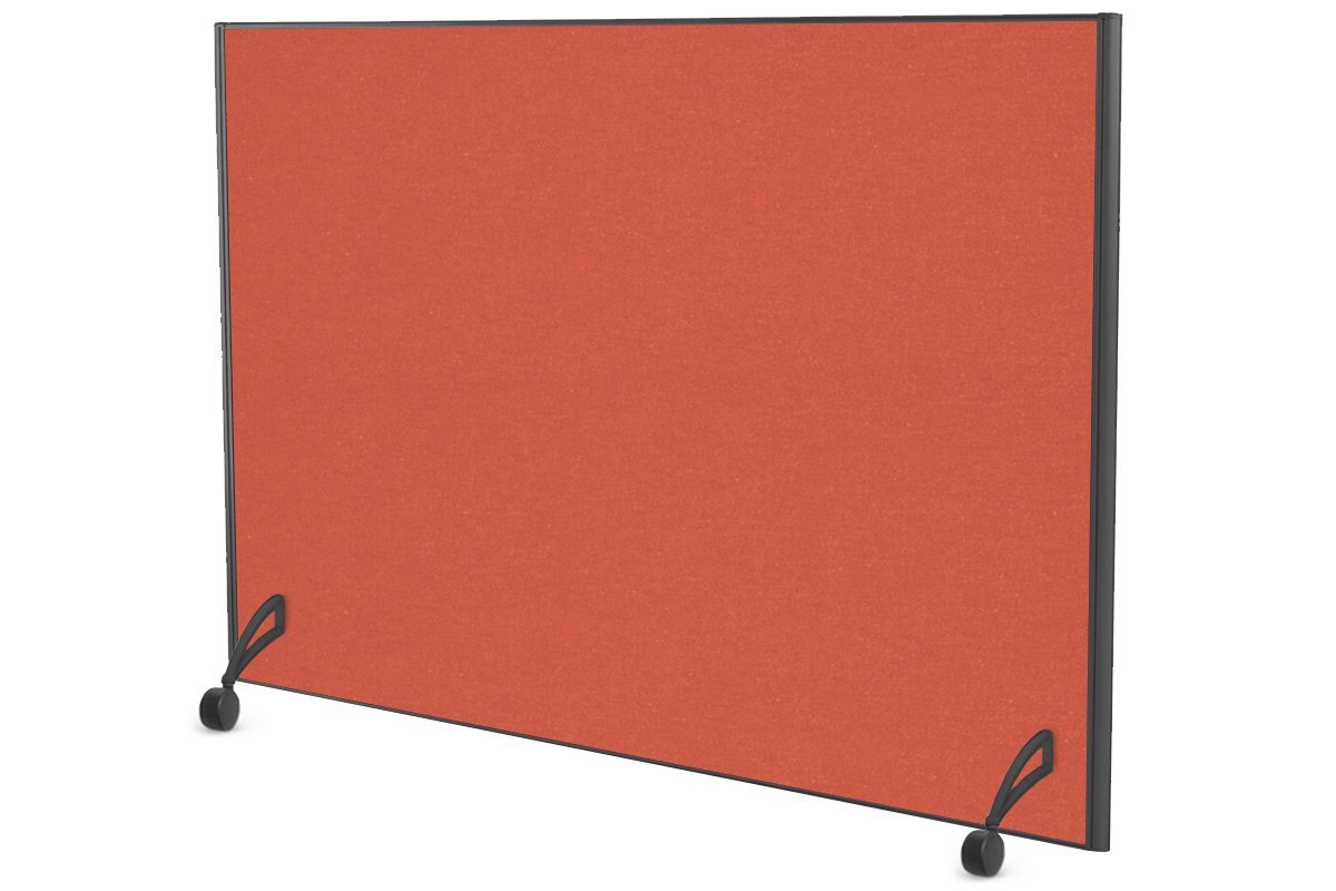 Freestanding Office Partition Screen Fabric Black Frame [1200H x 1400W] Jasonl orange squash pair of mobile legs with castors 
