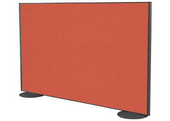 Freestanding Office Partition Screen Fabric Black Frame [1200H x 1600W] Jasonl orange squash pair of domed feet black 