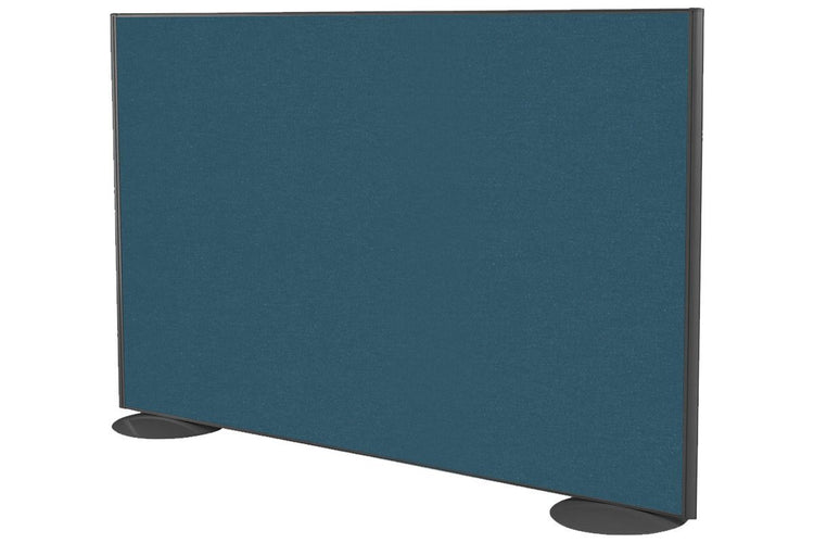 Freestanding Office Partition Screen Fabric Black Frame [1200H x 1600W] Jasonl deep blue pair of domed feet black 