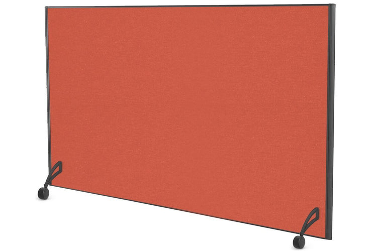 Freestanding Office Partition Screen Fabric Black Frame [1200H x 1800W] Jasonl orange squash pair of mobile legs with castors 