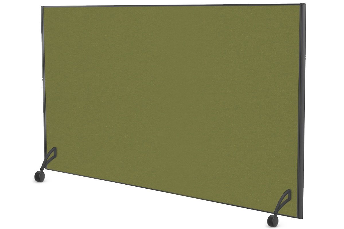 Freestanding Office Partition Screen Fabric Black Frame [1200H x 1800W] Jasonl green moss pair of mobile legs with castors 