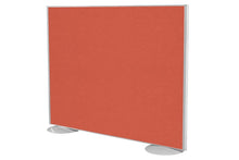  - Freestanding Office Partition Screen Fabric White Frame [1200H x 1200W] - 1