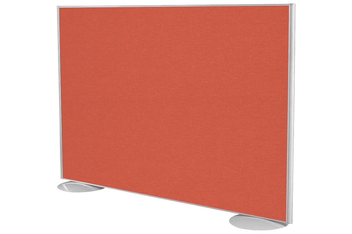 Freestanding Office Partition Screen Fabric White Frame [1200H x 1400W] Jasonl orange squash pair of domed feet black 
