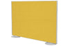 Freestanding Office Partition Screen Fabric White Frame [1200H x 1400W] - Thumbnail 3 