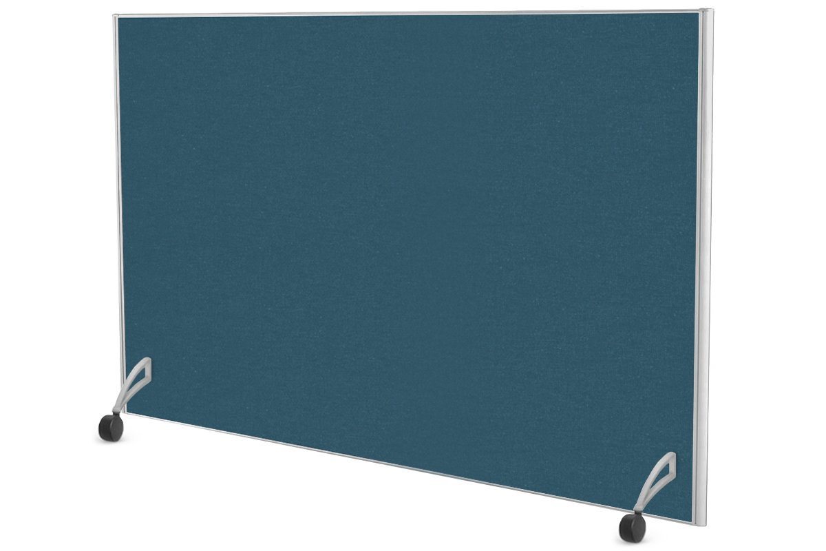 Freestanding Office Partition Screen Fabric White Frame [1200H x 1600W] Jasonl deep blue pair of mobile legs with castors 