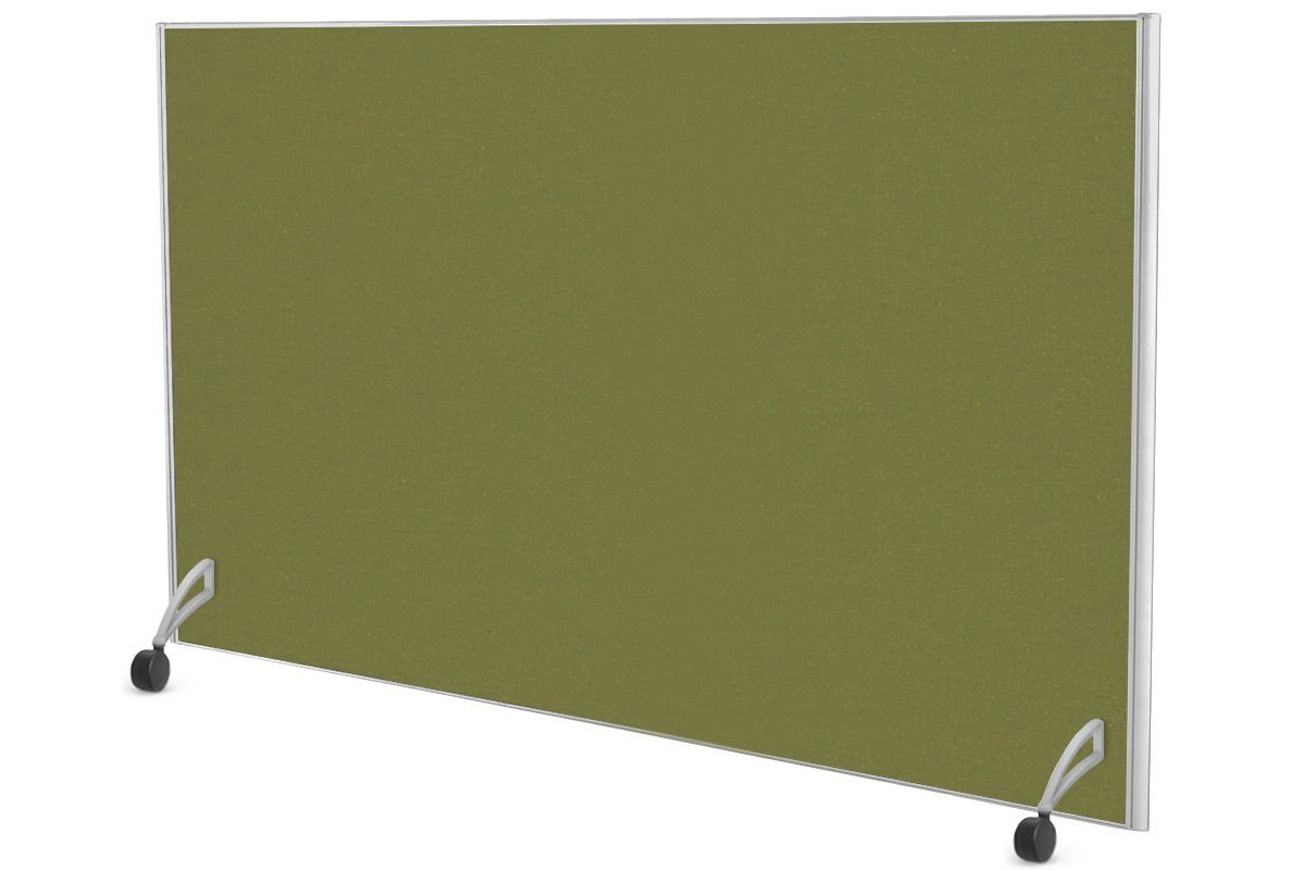 Freestanding Office Partition Screen Fabric White Frame [1200H x 1800W] Jasonl green moss pair of mobile legs with castors 