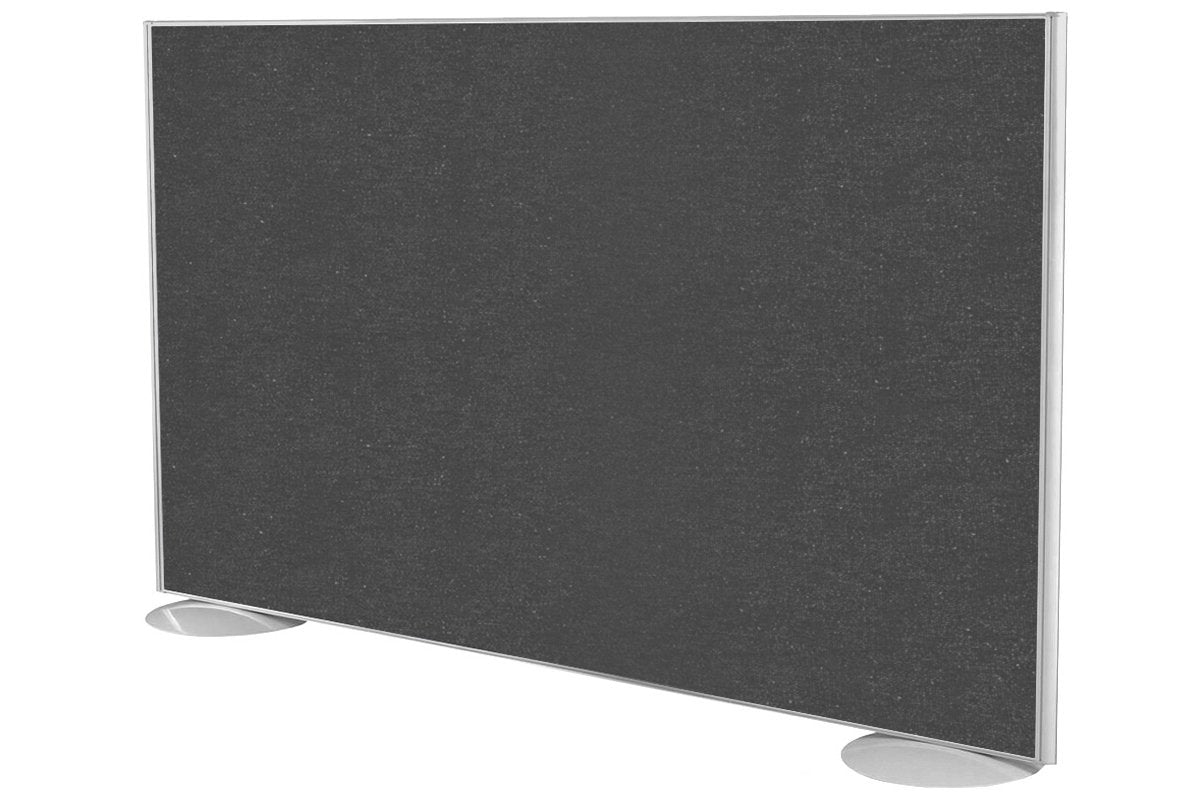 Freestanding Office Partition Screen Fabric White Frame [1200H x 1800W] Jasonl moody charcoal pair of domed feet black 