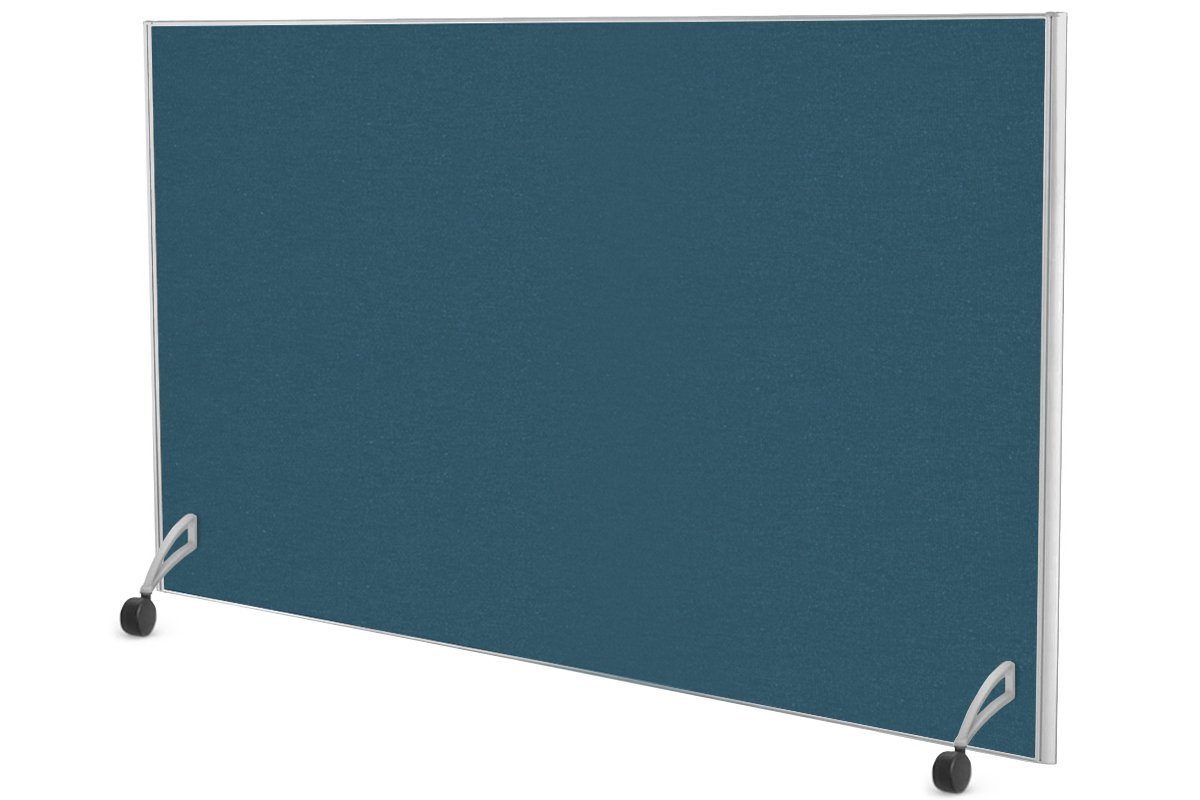 Freestanding Office Partition Screen Fabric White Frame [1200H x 1800W] Jasonl deep blue pair of mobile legs with castors 