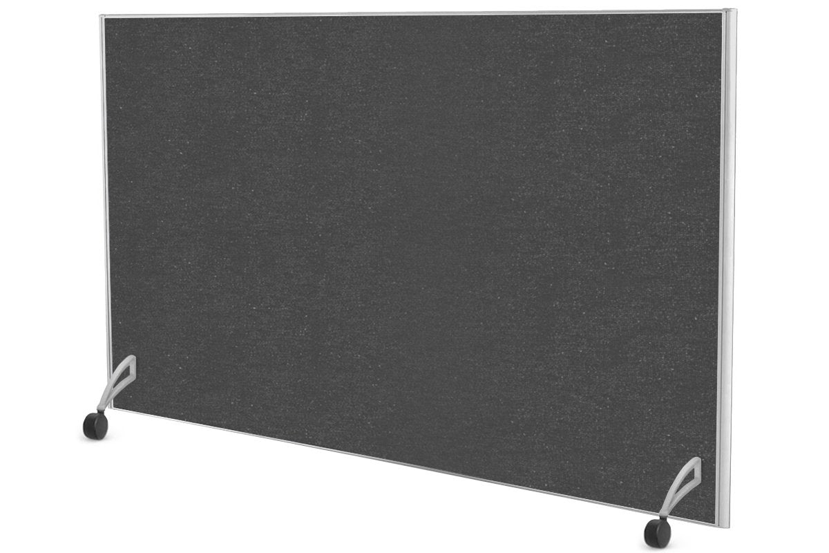 Freestanding Office Partition Screen Fabric White Frame [1200H x 1800W] Jasonl moody charcoal pair of mobile legs with castors 