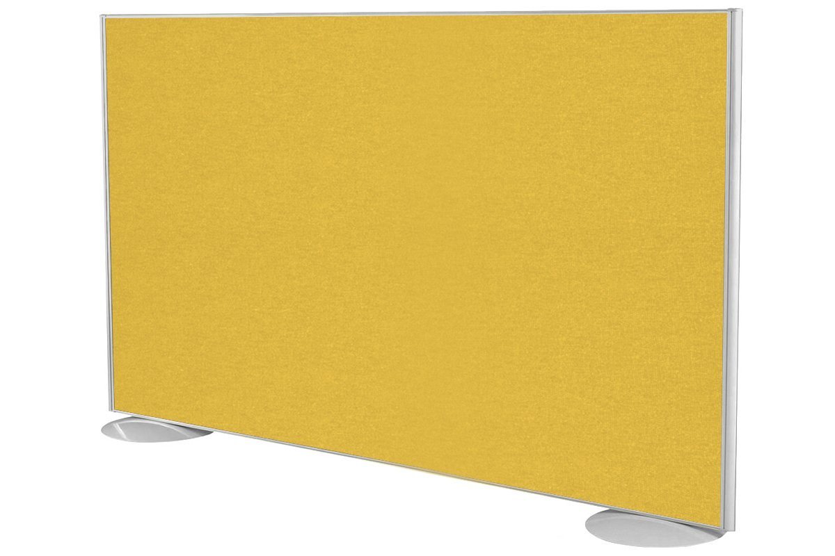 Freestanding Office Partition Screen Fabric White Frame [1200H x 1800W] Jasonl mustard yellow pair of domed feet black 