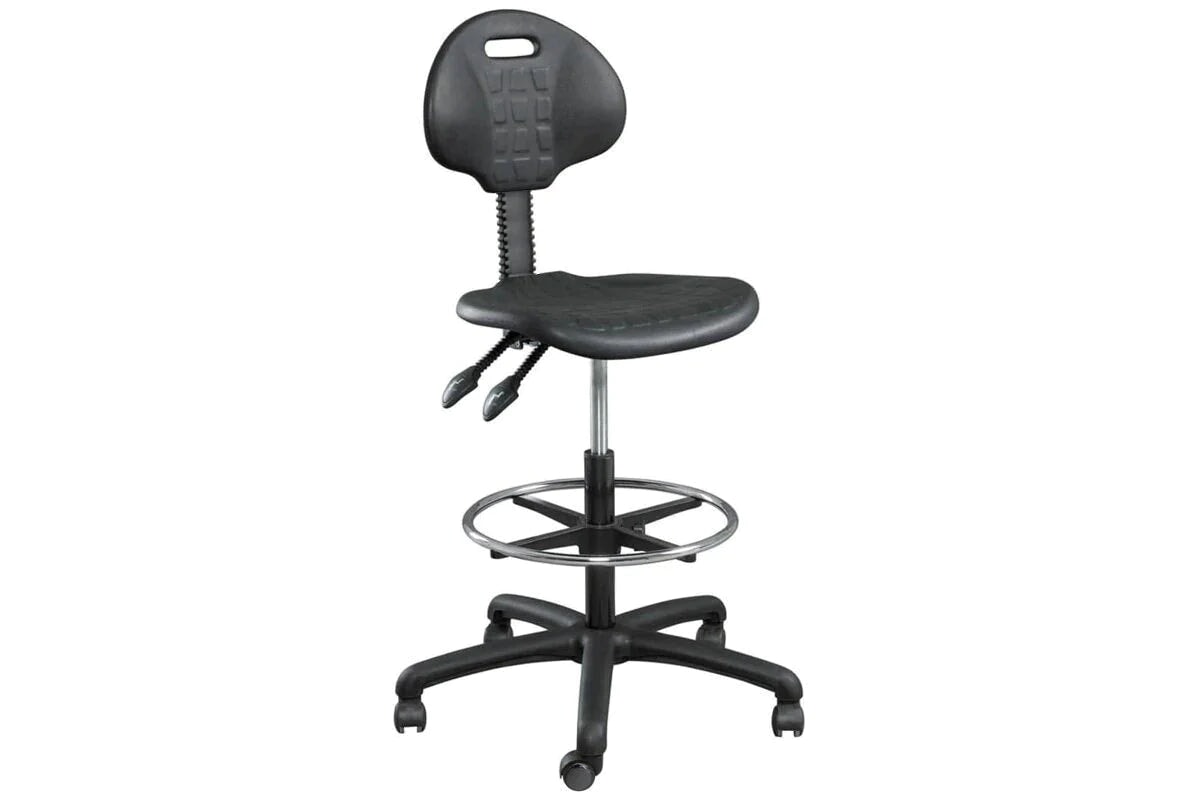 Heavy Duty Lab Chair - Drafting Chair - AFRDI Approved - 10 Year Warranty Jasonl locks when not seated 
