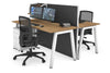 Horizon Quadro 2 Person Bench A Legs Office Workstation [1200L x 700W] - Thumbnail 18 