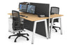 Horizon Quadro 2 Person Bench A Legs Office Workstation [1200L x 700W] - Thumbnail 12 