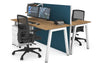 Horizon Quadro 2 Person Bench A Legs Office Workstation [1200L x 700W] - Thumbnail 16 