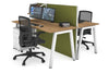 Horizon Quadro 2 Person Bench A Legs Office Workstation [1200L x 700W] - Thumbnail 15 