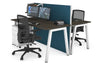 Horizon Quadro 2 Person Bench A Legs Office Workstation [1200L x 700W] - Thumbnail 22 