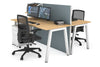 Horizon Quadro 2 Person Bench A Legs Office Workstation [1200L x 700W] - Thumbnail 11 